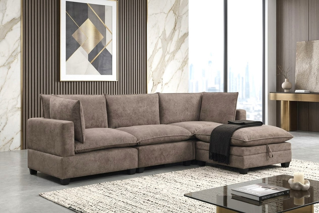 Callan Performance Fabric Modular Sectional | Taupe