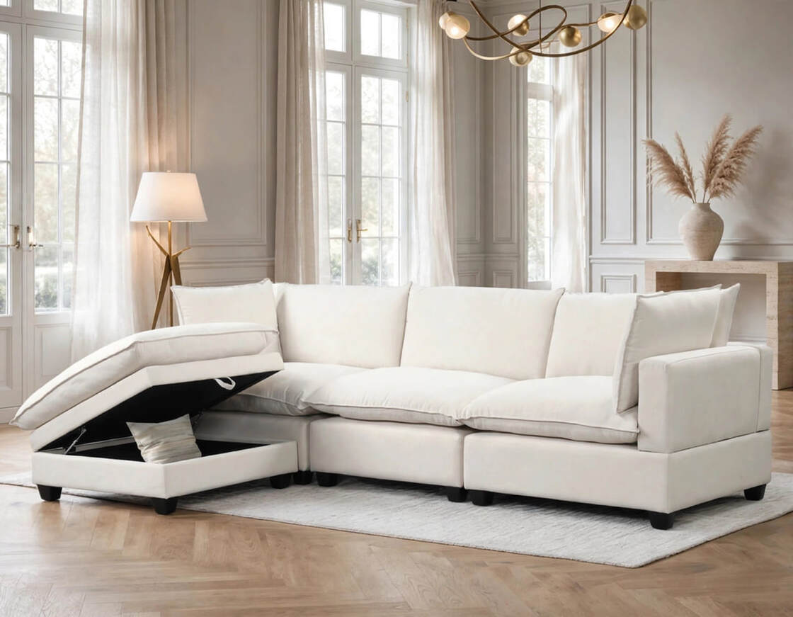 Lennox Modular Sectional | Ivory