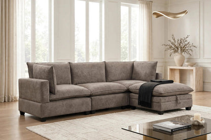 Callan Performance Fabric Modular Sectional | Taupe