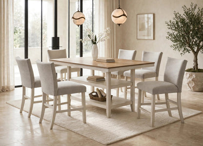 Marton 7-Piece Counter-Height Dining Set