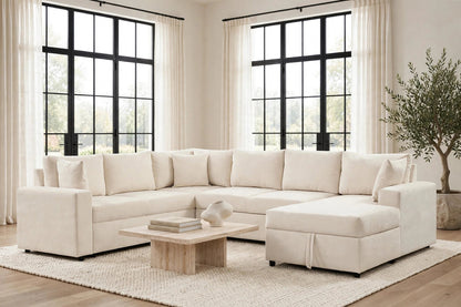 Forever2Sand Sectional With Pull-Out Bed