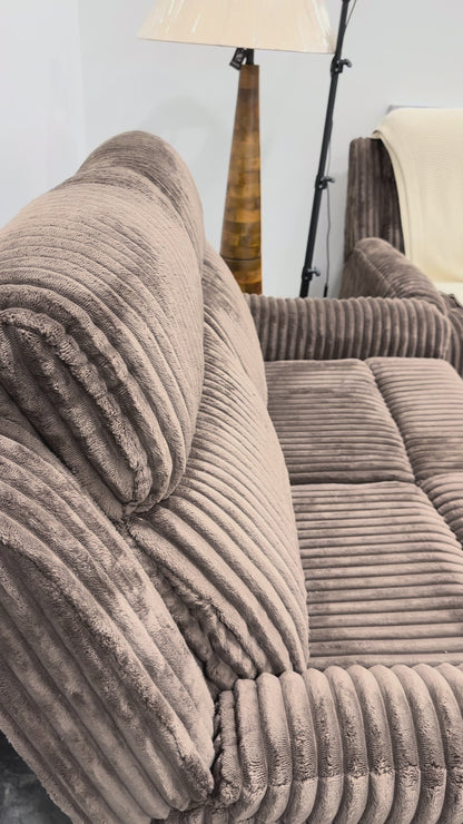 Grace Brown Corduroy Reclining Living Room Collection