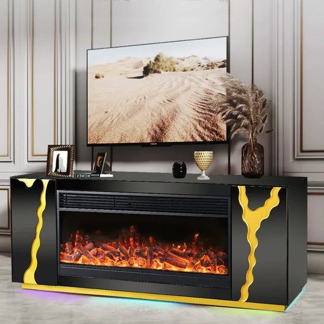 A904 TV STAND W/FIREPLACE