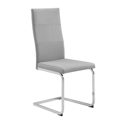 Axis 7-Piece Glass Dining Set | Gray & Chrome