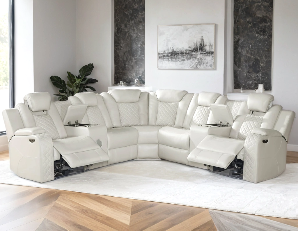 Spaceship Black Power Reclining Sectional