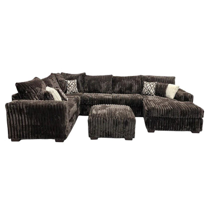 Texas Chocolate 4-Piece Sectional